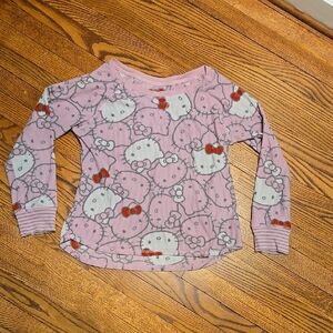 Hello Kitty Sanrio Pink Long Sleeve Shirt Medium